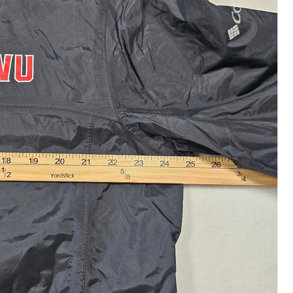 Columbia Mens CWU Omni-Tech Rain Jacket Black Hooded Mesh Lined Lg wind breaker - Picture 4 of 16